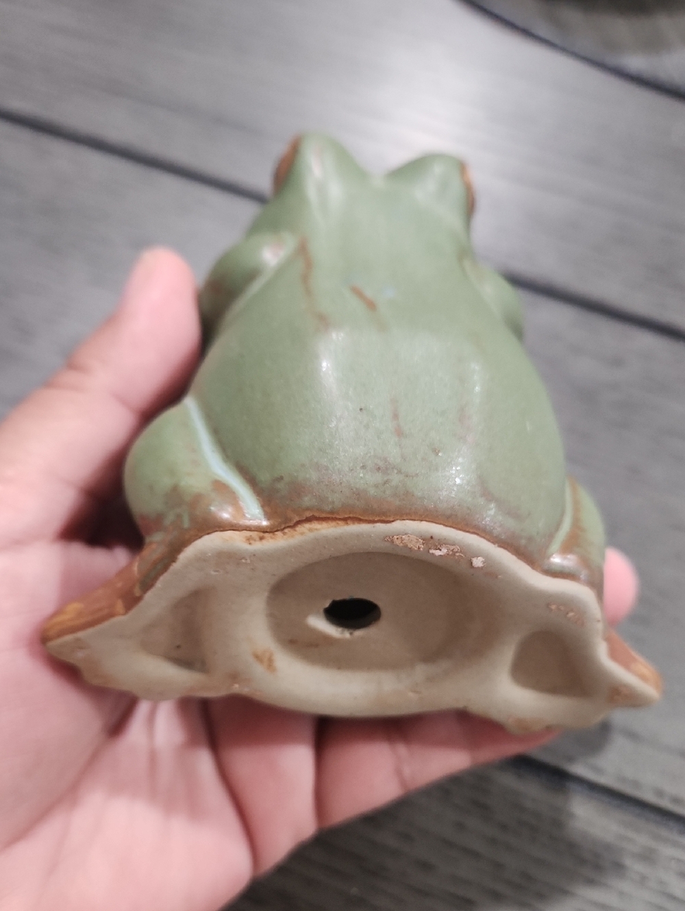 Home Decor Lot Ceramic Frog, Vintage Shroom, Turtle Bowl - Picture 3 of 11